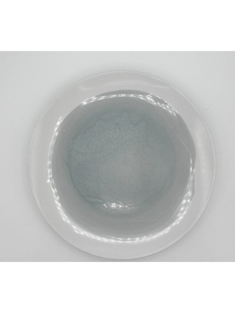 Oasis Blue Gray American Atelier 10-1/2 In. Dinner Plates Set of 4 GLAZE FLAWS - Picture 3 of 8